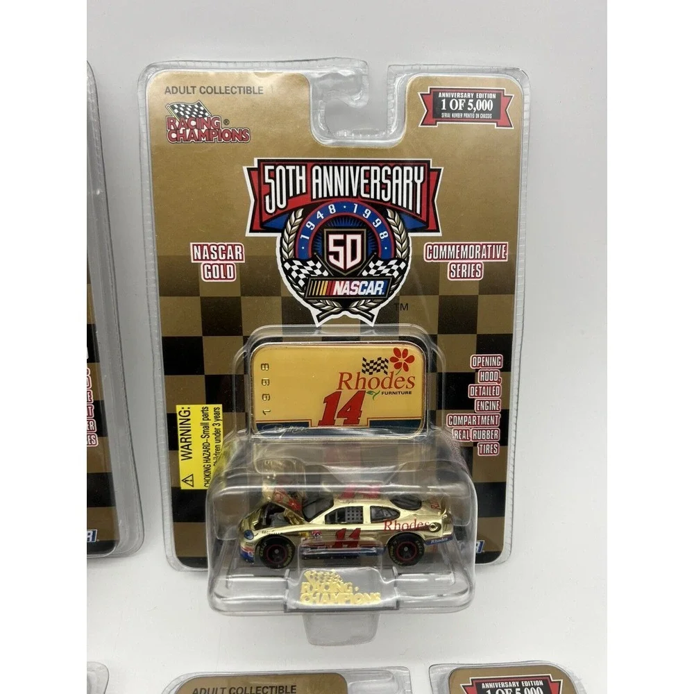 Lot Of‎ 8 Racing Champions Nascar 50th Anniversary Gold 1:64 Scale 1998